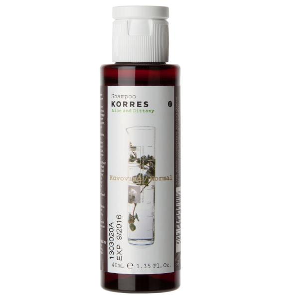 KORRES Little Shampoo Aloe – Aloe sampon gyakori használatra, 40 ml (úti csomag)