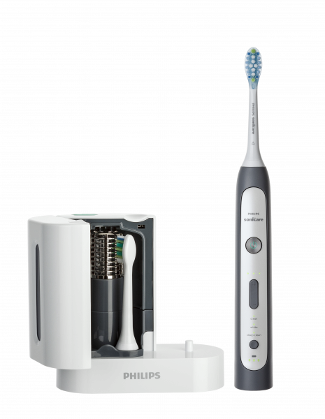 Philips Sonicare FlexCare Platinum, szónikus elektromos fogkefe UV fertőtlenítővel és utazó tokkal