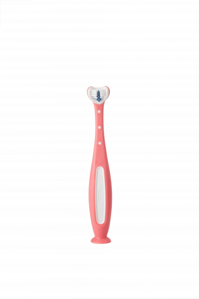 Fridababy Tooth Hugger 3D gyerekfogkefe, rózsaszín