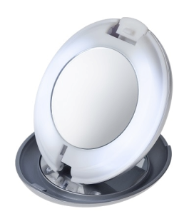 Tweezerman Kettős kombináció 10x-es nagyító és klasszikus tükör LED alávilágítással