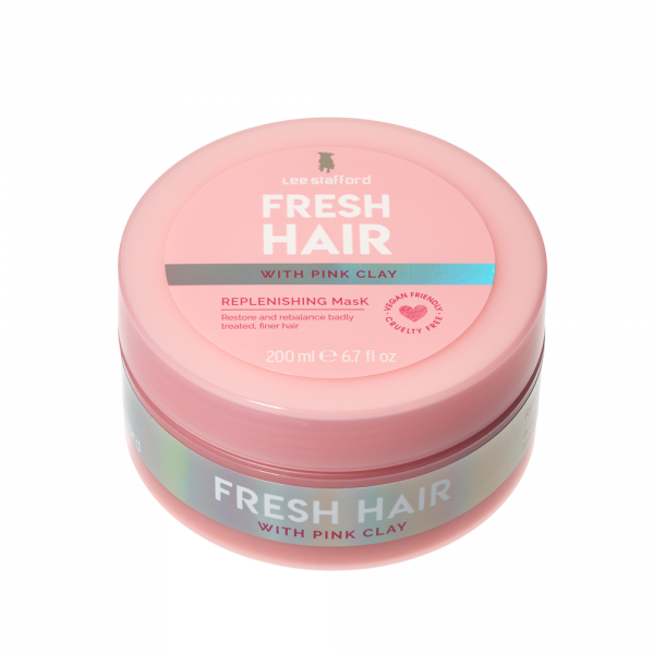 Lee Stafford Fresh Hair Maszk rózsaszín agyaggal, 200 ml