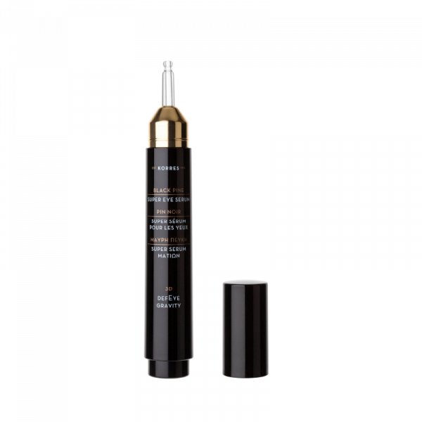 KORRES Black Pine 3D DEFEY GRAVITY - szuper szemkörnyék szérum formázó, feszesítő és lifting hatással, 15 ml