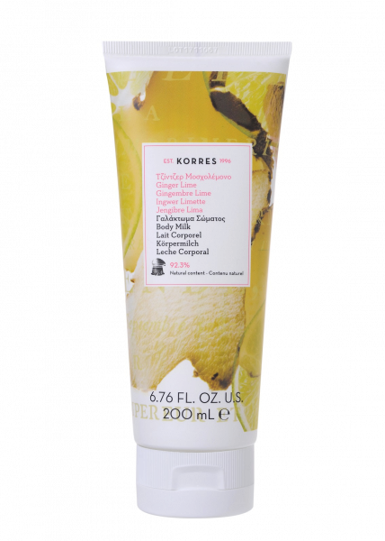 KORRES testápoló gyömbérrel és citrommal, 200 ml