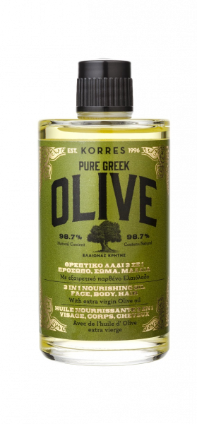 KORRES Olive 3in1 Nourishing Oil – 3 az 1-ben tápláló olaj, olívával 100 ml