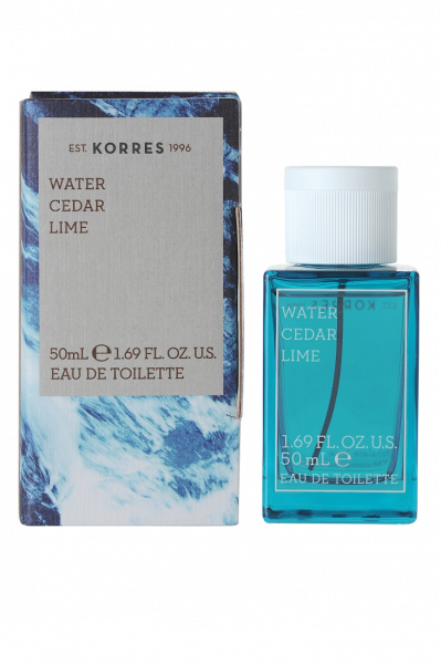 KORRES eau de toilette vízzel, cédrussal és citrommal, férfiaknak 50 ml