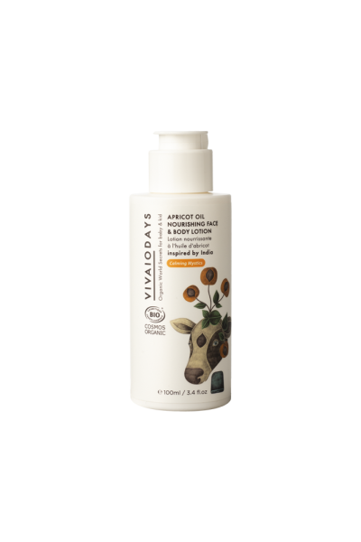 VIVAIODAYS Apricot Oil Nourishing Face & Body Lotion - Sárgabarack olajjal tápláló arc és testápoló, 100 ml