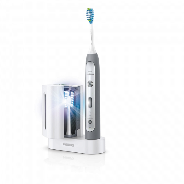 Philips Sonicare FlexCare Platinum, szónikus elektromos fogkefe UV fertőtlenítővel és utazó tokkal