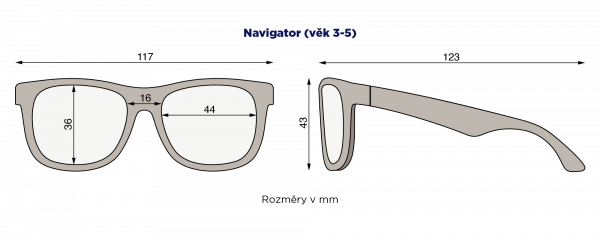 Babiators Navigator napszemüvegek, fekete, 3-5 éves korig