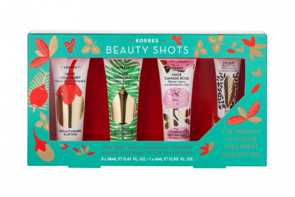 KORRES BEAUTY SHOTS Mini Collection Beauty Shots arcmaszk ajándékkészlet