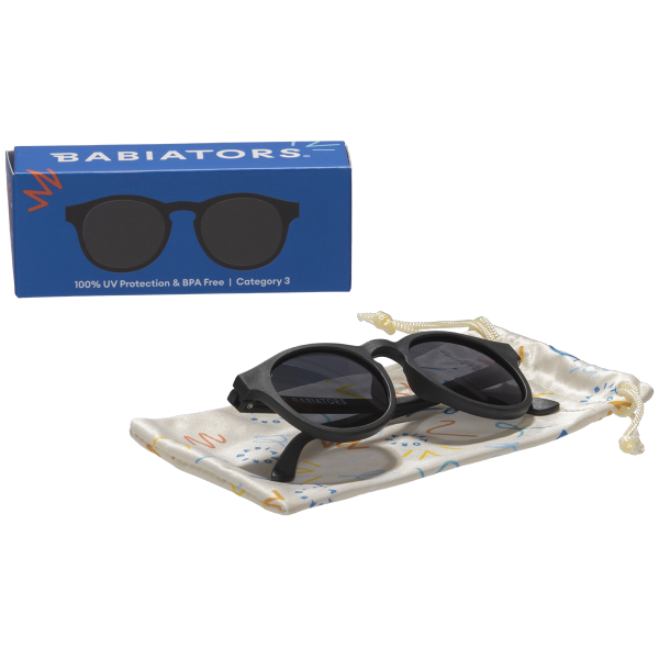 BABIATORS Keyhole Jet Black, napszemüveg fekete, 3-5 éves korig