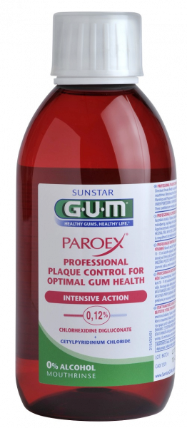 GUM PAROEX szájvíz (CHX 0,12 % + CPC 0,05 %), 300 ml