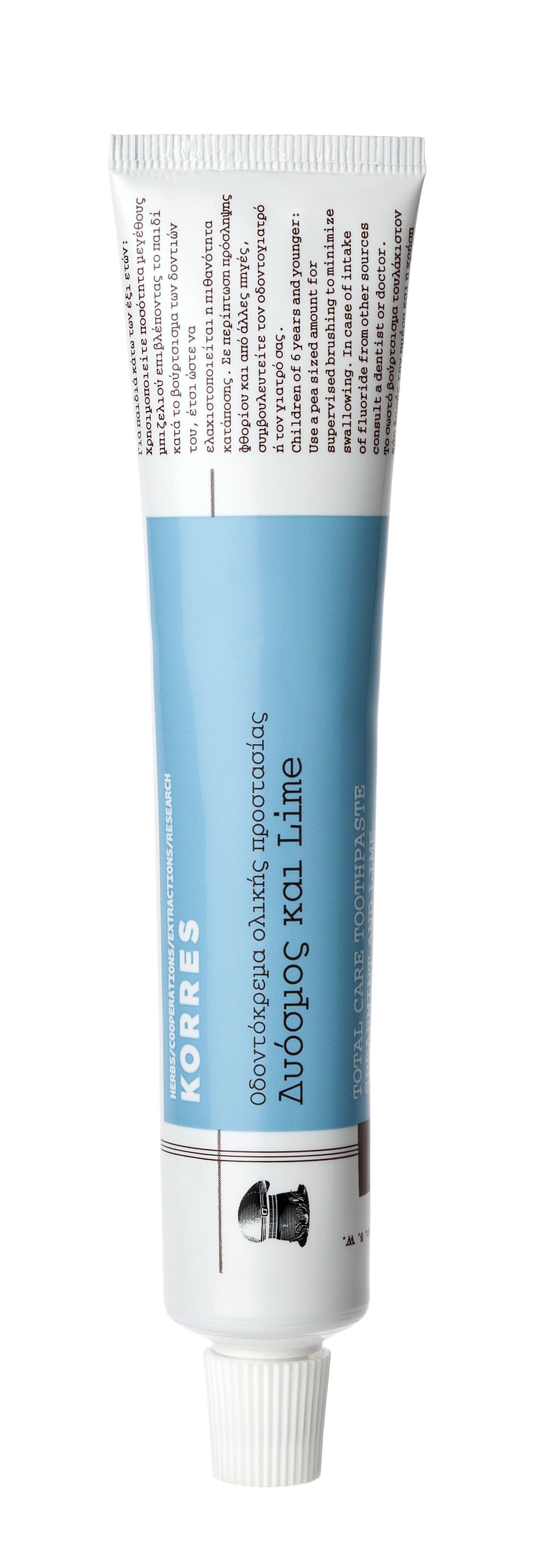 KORRES fogkrém borsmentával és zöldcitrommal, 75 ml