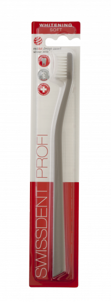 SWISSDENT WHITENING fogkefe Soft, szürke
