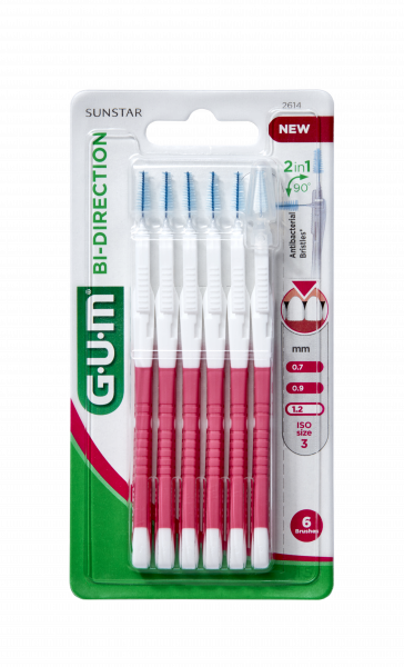 GUM BI-DIRECTION fogközi kefe, 1,2 mm-es