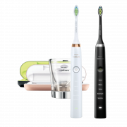 Philips Sonicare DiamondClean Black/RoseGold HX9392/39, szónikus elektromos fogkefe dupla csomag üvegpohár töltővel