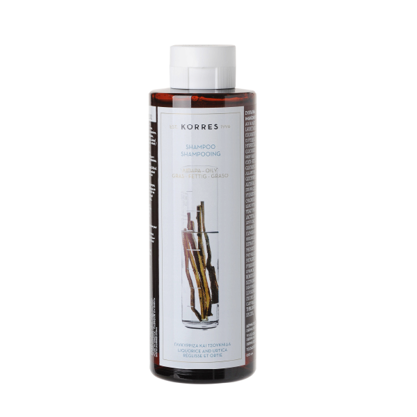 KORRES sampon zsíros hajra, édesgyökérrel, 250 ml