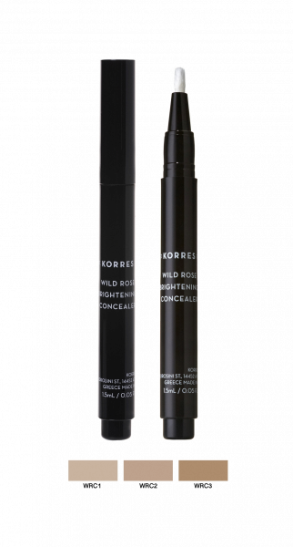 KORRES Wild Rose Concealer - korrektor vadrózsa illattal, WRC3 árnyalat, 1,5 ml