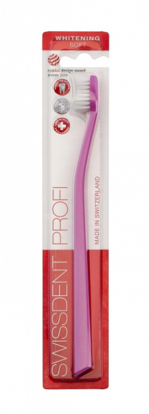 SWISSDENT WHITENING fogkefe Soft, rózsaszín