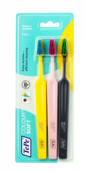 TePe Select Colour soft, fogkefe szett,  2 + 1 ingyen