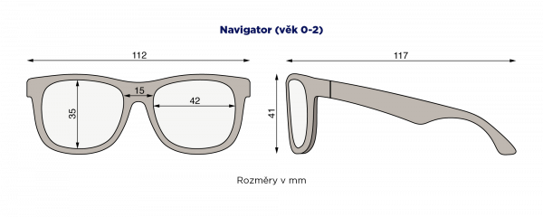 Babiators Navigator napszemüvegek, piros, 0-2 éves korig