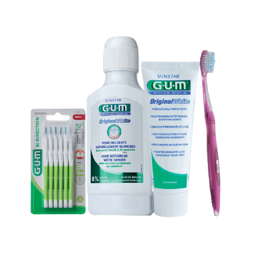 GUM Original White fogfehérítő készlet