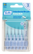 TePe Extra soft fogköztisztító kefék 0,6 mm, halványkék, 6 db