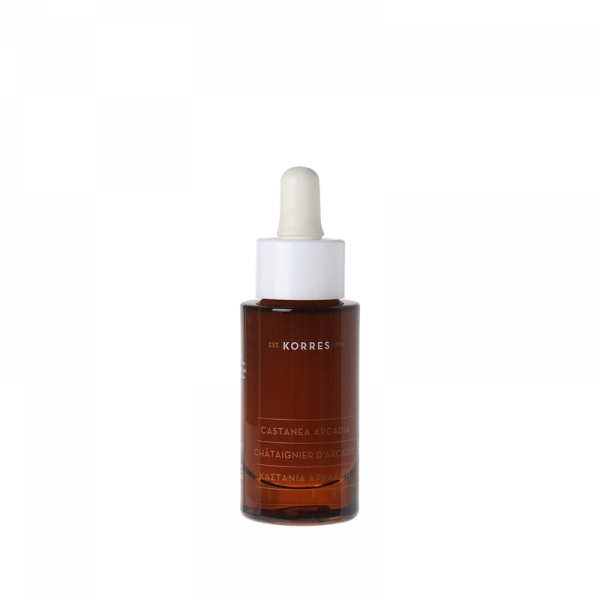 KORRES Castanea Arcadia arcbőr ránctalanító szérum, simító és élénkítő hatással, 30 ml