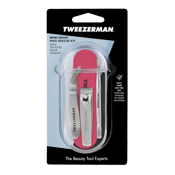Tweezerman Mini Neon Nail Rescue Kit – zsebméretű elsősegély készlet a körmöknek