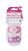 Dentistar Day & Night Soother, nappali és éjszakai cumi, 14 hónapos kortól, rózsaszín