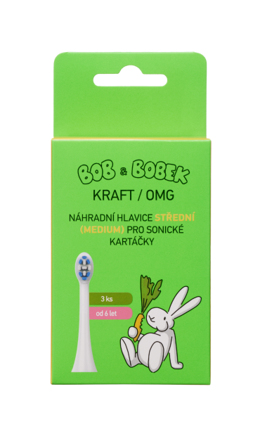Bob és Bobek MEDIUM pótfej OMG / KRAFT szónikus fogkefékhez