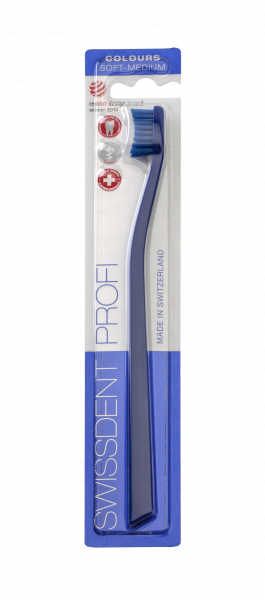 SWISSDENT COLOURS fogkefe Soft-Medium, kék