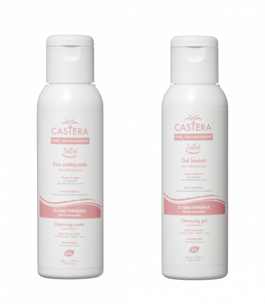 CASTERA higiéniai készlet babák számára, 2x 100 ml