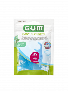 GUM Easy Flossers, 30 db + utazó tok