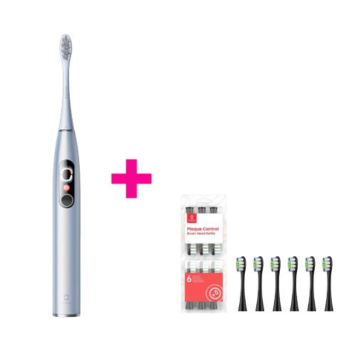 Oclean X Pro Digital Set Ezüst tok és szónikus fogkefe, ezüst