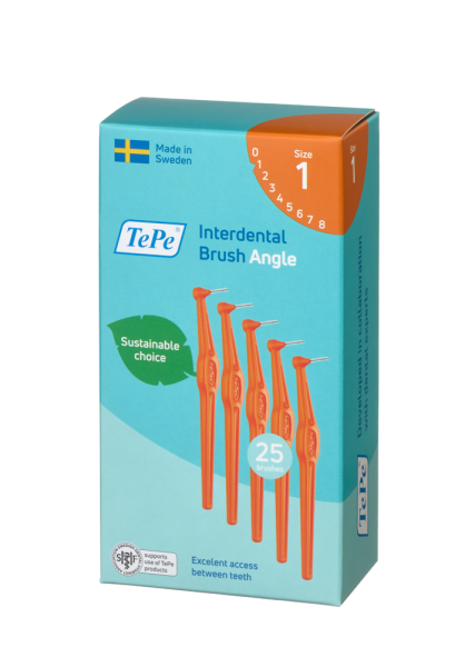 TePe Angle fogköztisztító kefék 0,45 mm, narancssárga, 25 db