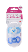 Dentistar Day & Night Soother, nappali és éjszakai cumi, 14 hónapos kortól, kék