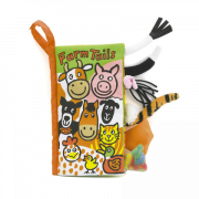 Jellycat puha könyv farmállatokkal 21 cm