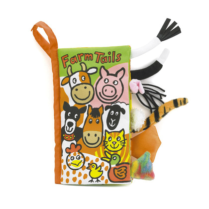 Jellycat puha könyv farmállatokkal 21 cm