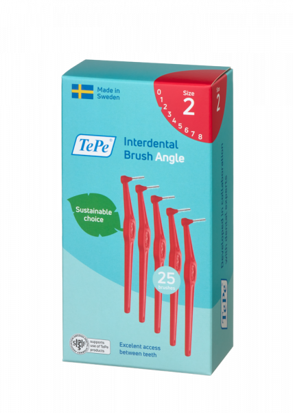 TePe Angle fogköztisztító kefék 0,5 mm, piros, 25 db