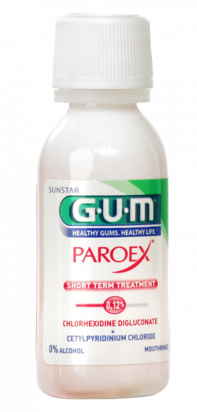 GUM PAROEX szájvíz (CHX 0,12 % + CPC 0,05 %), 30 ml