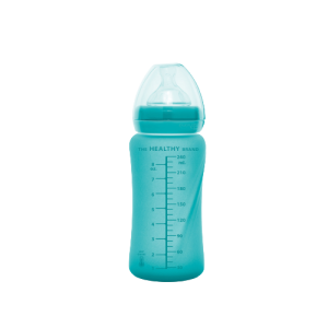 Everyday Baby cumisüveg hőérzékelővel 240 ml, Türkizkék
