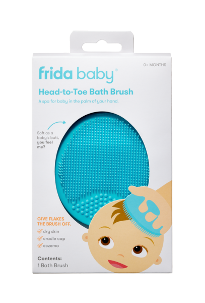Frida Baby Head-to-Toe Bath Brush, szilikon mosdató