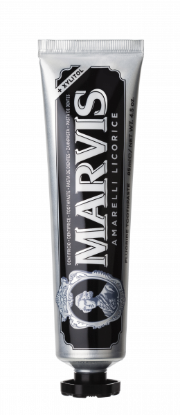 MARVIS Amarelli Licorice Mint fluoridos fogkrém édesgyökérrel, 85 ml