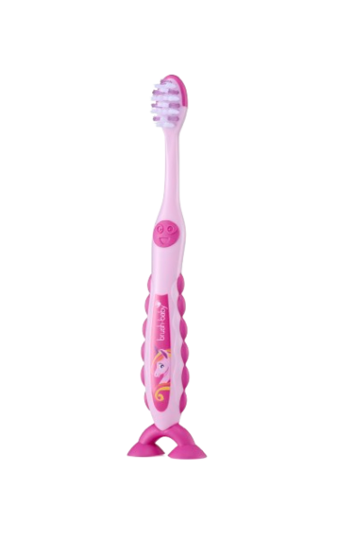 Brush-baby Unicorn FlossBrush™ gyerekfogkefe unikornis mintával, 2 db, 3-6 év