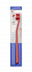 SWISSDENT COLOURS fogkefe Soft-Medium, piros