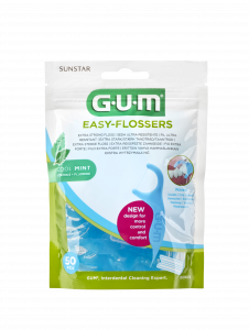 GUM Easy Flossers, 50 db + utazó tok