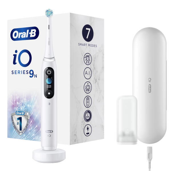 Oral-B iO9 Series White Alabaster elektromos fogkefe