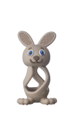 Brush-baby Bobbie Bunny rágóka, cappuccino, 0-3 éves korig