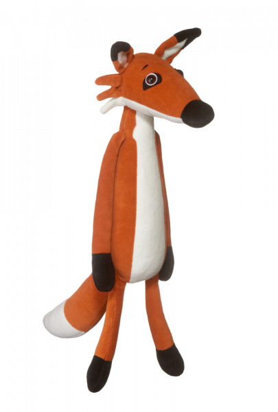 Supito és Lisak, Belobrich, a róka - plüss játék Az egér legjobb barátja c. meséből