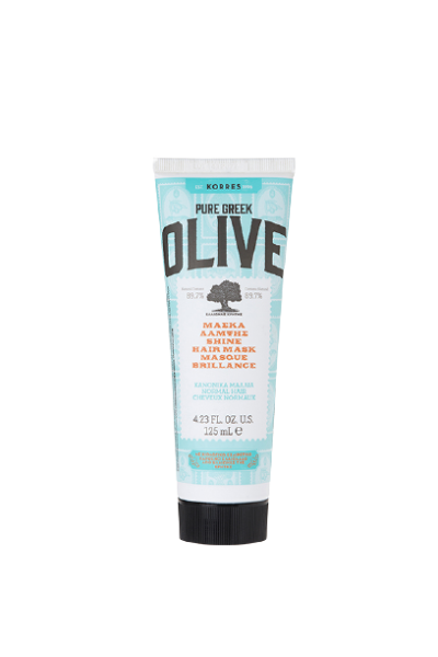 KORRES Hair Care Mask Olive Shine – olívaolajos hajpakolás normál hajra, 125 ml